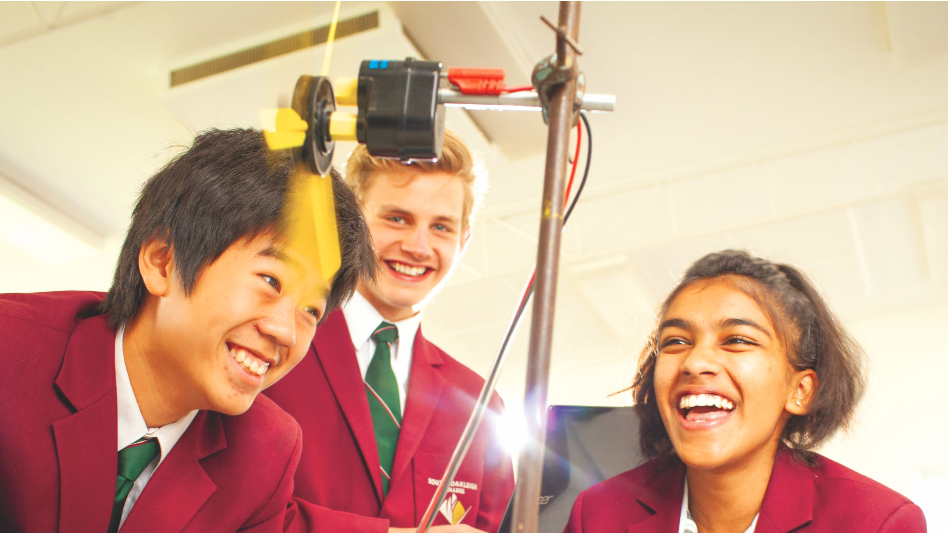 Students With STELR Wind Turbine