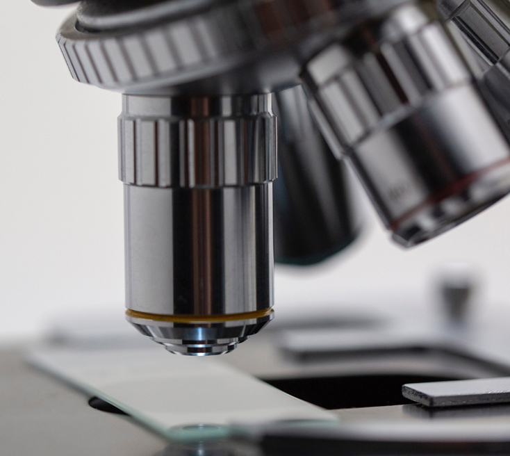 Microscope and slide