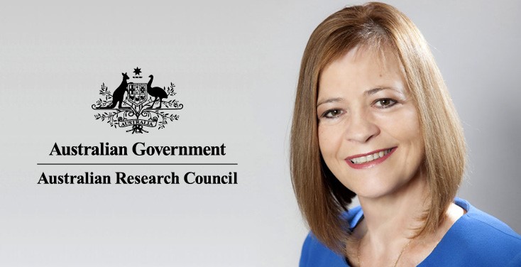 Australian Research Council logo. udi Zielke is looking at the camera and smiling