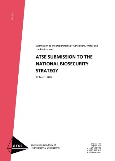 ATSE Submission to the National Biosecurity Strategy