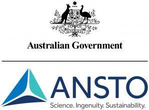 The Australian Nuclear Science and Technology Organisation (ANSTO) stacked logo